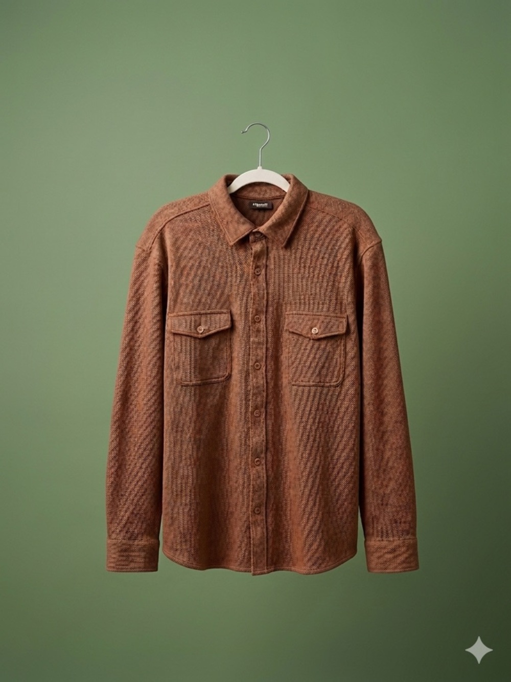 Express Men's Casual Button Down Shirt Brown